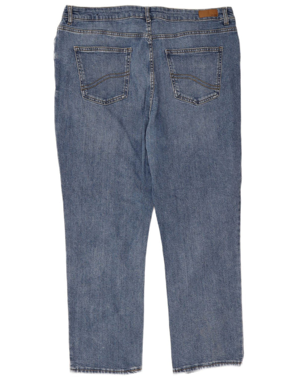 Fat Face Damen Girlfriend High Waist Slim Jeans UK 18 XL W38 L28 Blau