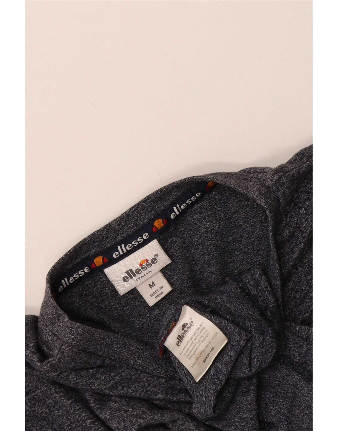 T-shirt grafica da uomo Ellesse Top in cotone chiazzato grigio medio