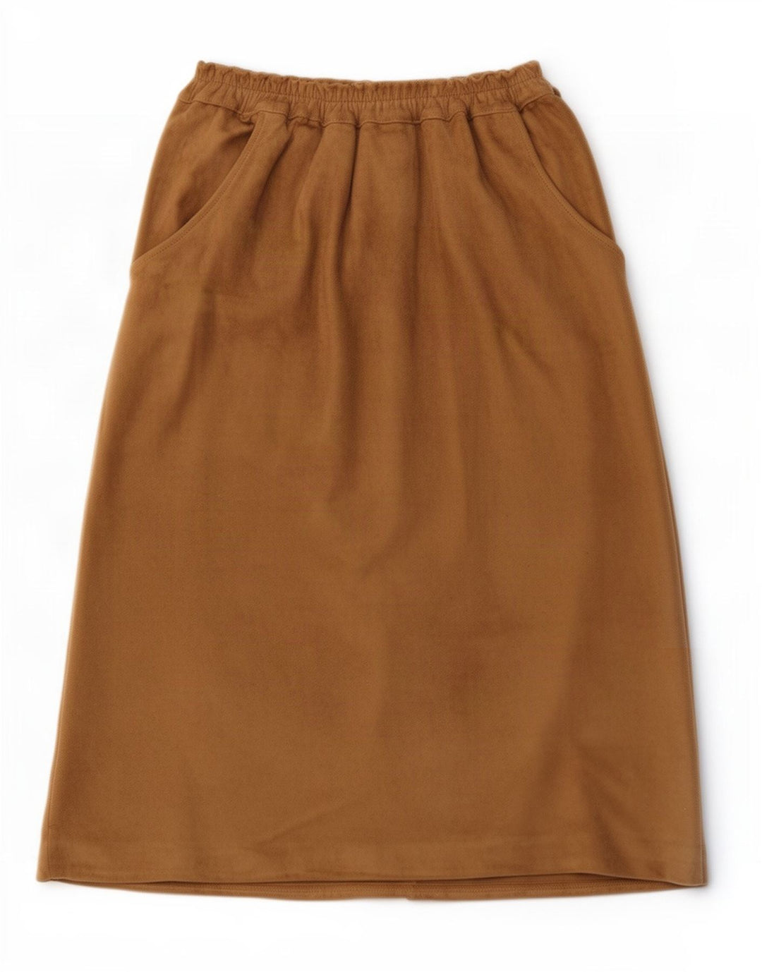 Vintage Womens Suede Wrap Skirt IT 42 Medium W27 Beige Leather