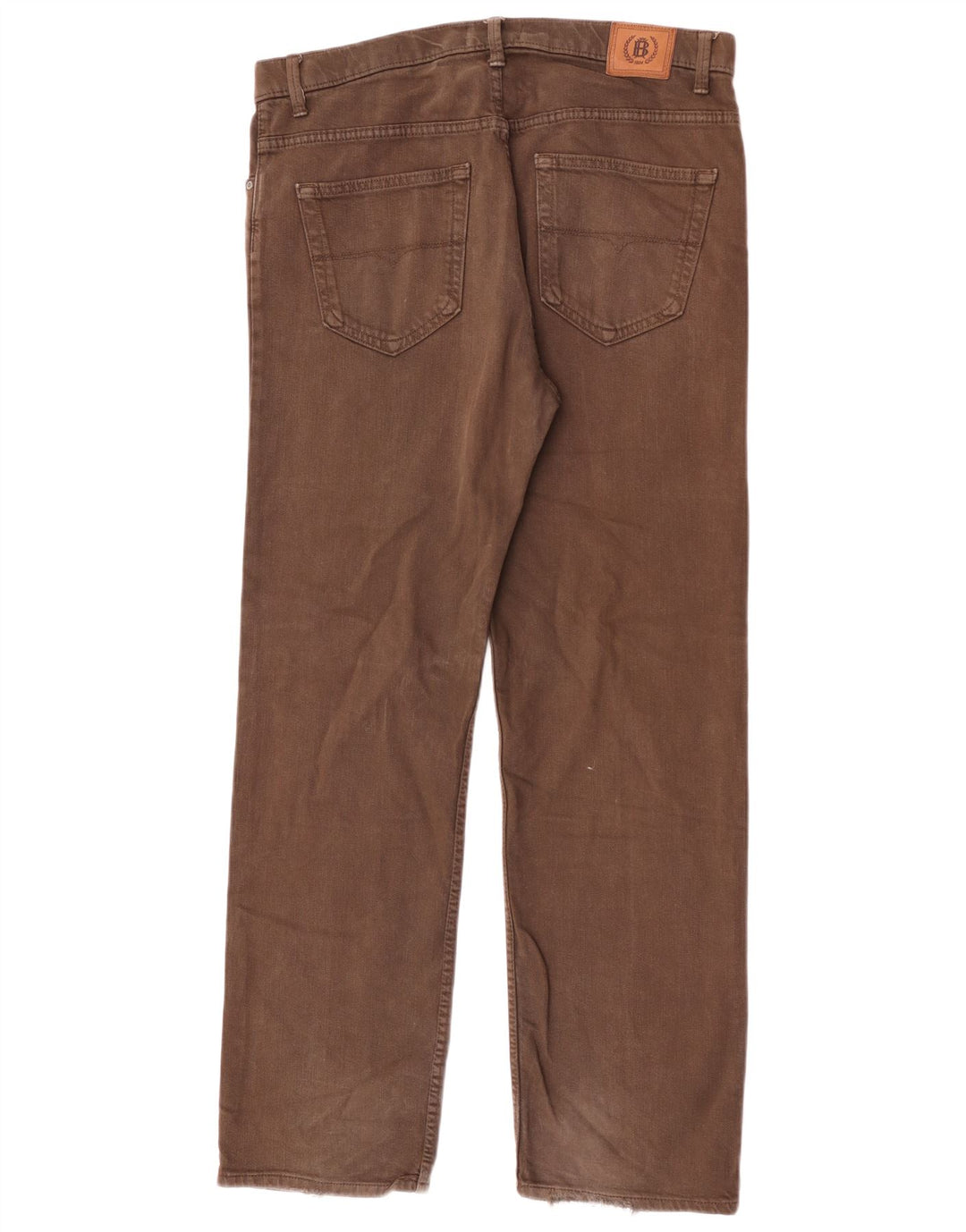 Marks & Spencer Womens Blue Harbour Straight Jeans W36 L31 Brown Cotton