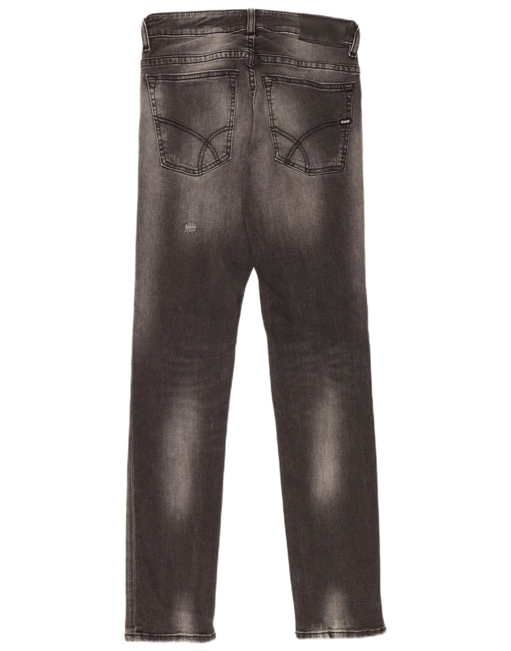 Gas Mens Anders Distressed Slim Jeans W30 L32 Grey Cotton