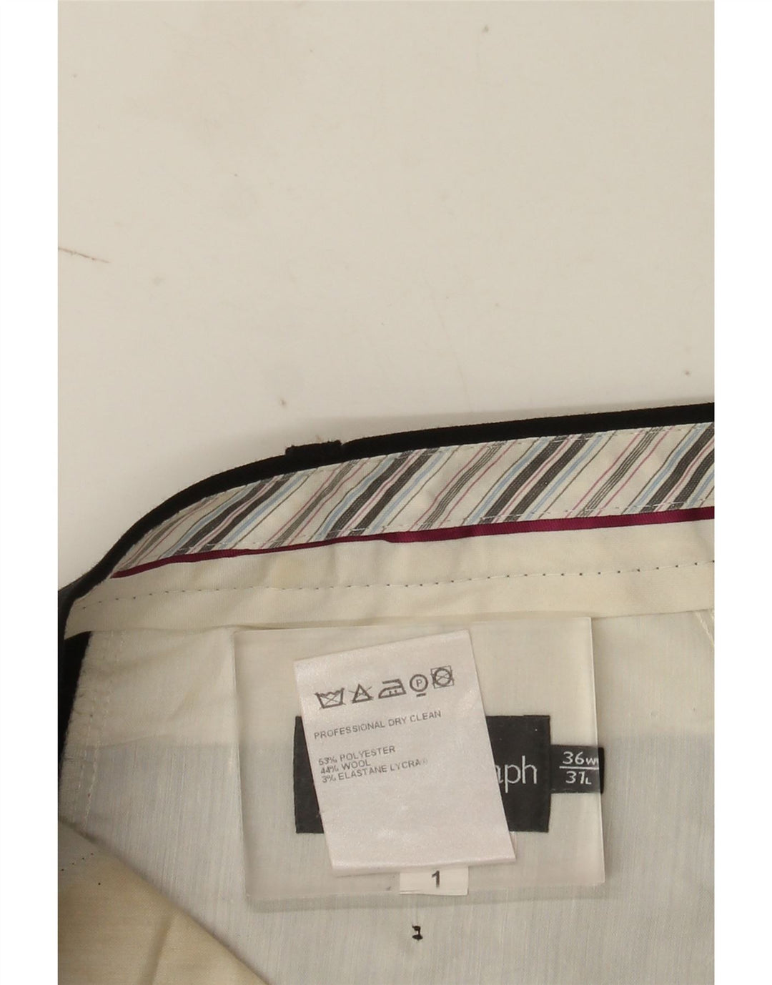 Marks & Spencer Mens Autograph Straight Suit Trousers W36 L31 Black