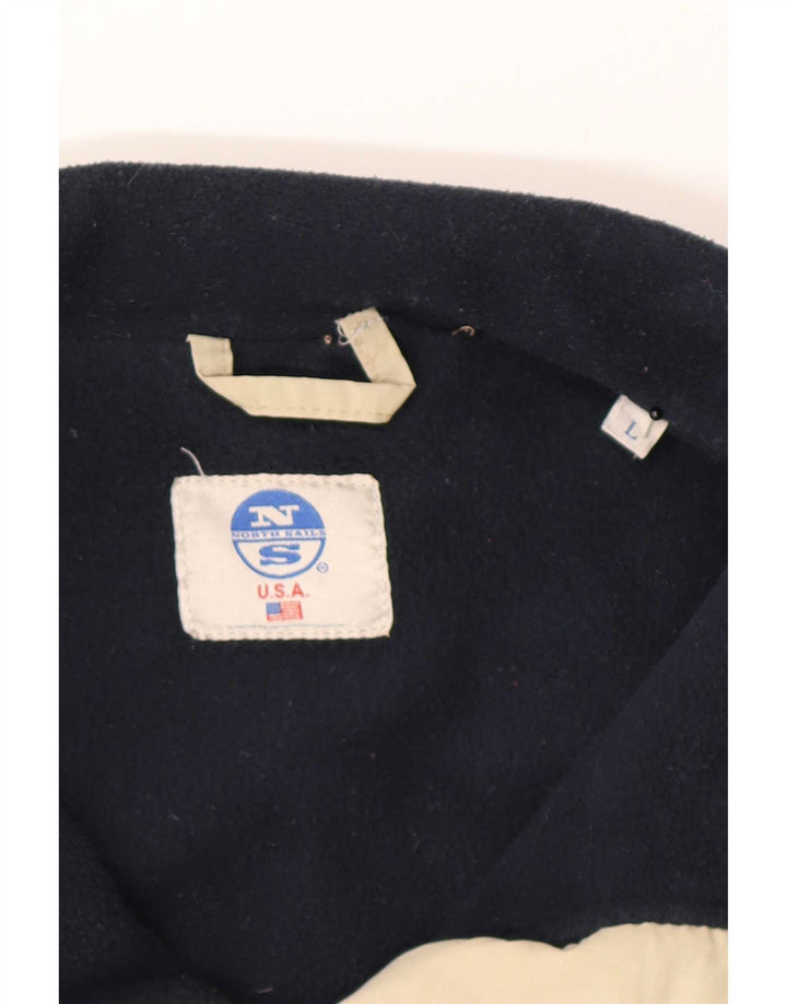 Giacca imbottita bomber da uomo North Sails UK 40 Large Khaki Poliammide