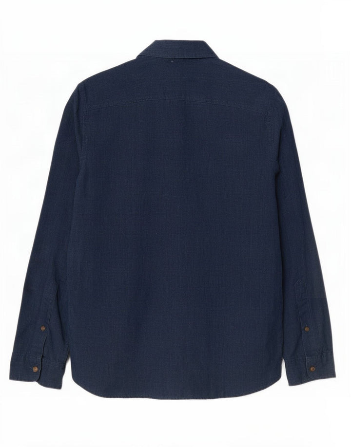Hollister Mens Shirt Small Navy Blue Cotton
