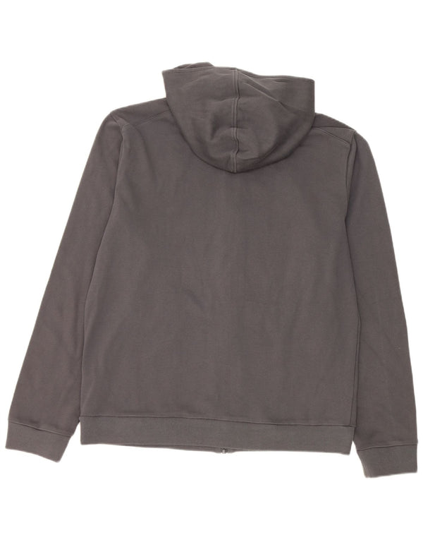 Hugo Boss Mens Zip Hoodie Sweater XL Grey Cotton