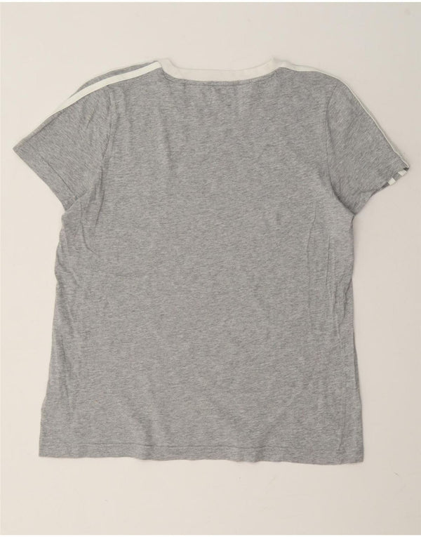 Adidas Boys T-Shirt Top 13-14 Years Grey Cotton