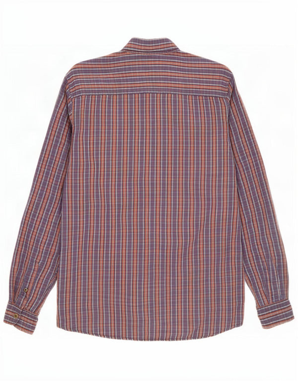 Jack & Jones Mens Shirt Medium Blue Check Cotton