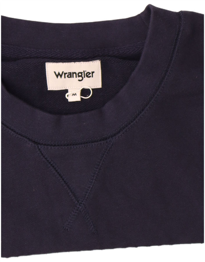 Wrangler Herre grafisk sweatshirt Jumper Medium Navyblå Bomuld