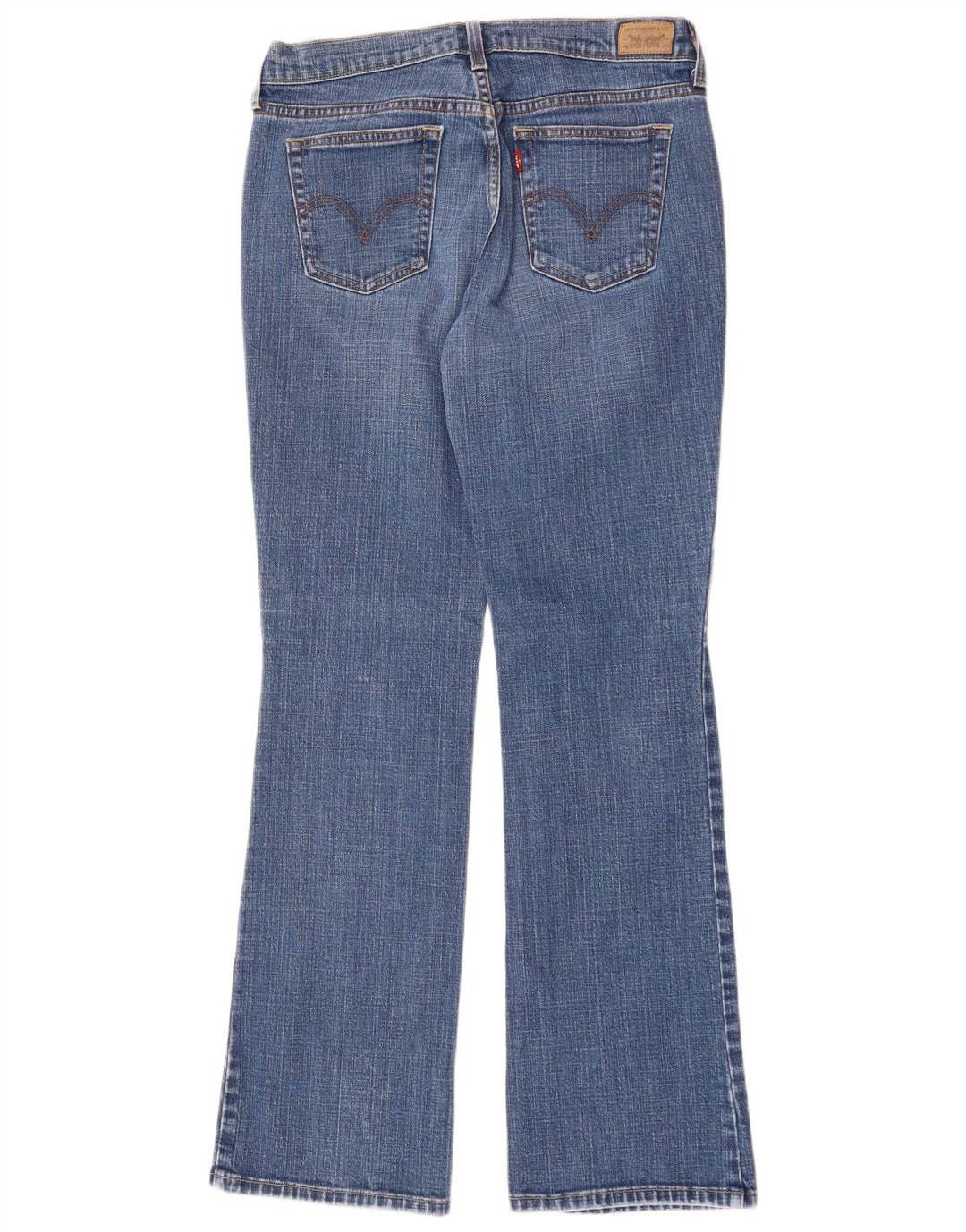 LEVI'S Dame 515 Bootcut Jeans US 10 Large W30 L32 Blå Bomuld