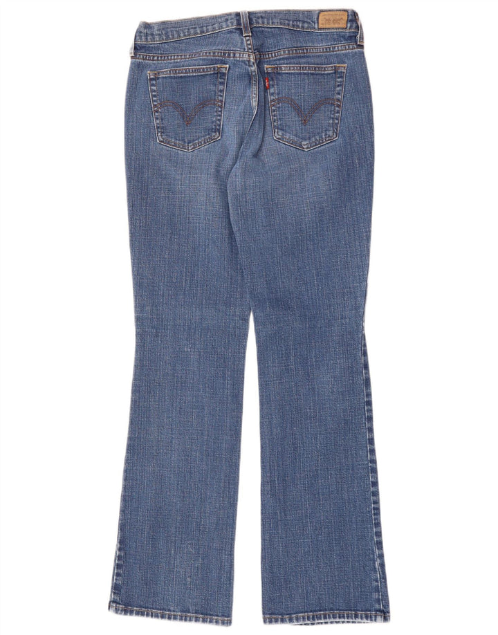 LEVI'S Dame 515 Bootcut Jeans US 10 Large W30 L32 Blå Bomuld
