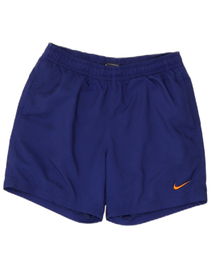 Nike Short de sport pour homme Bleu marine moyen Polyester