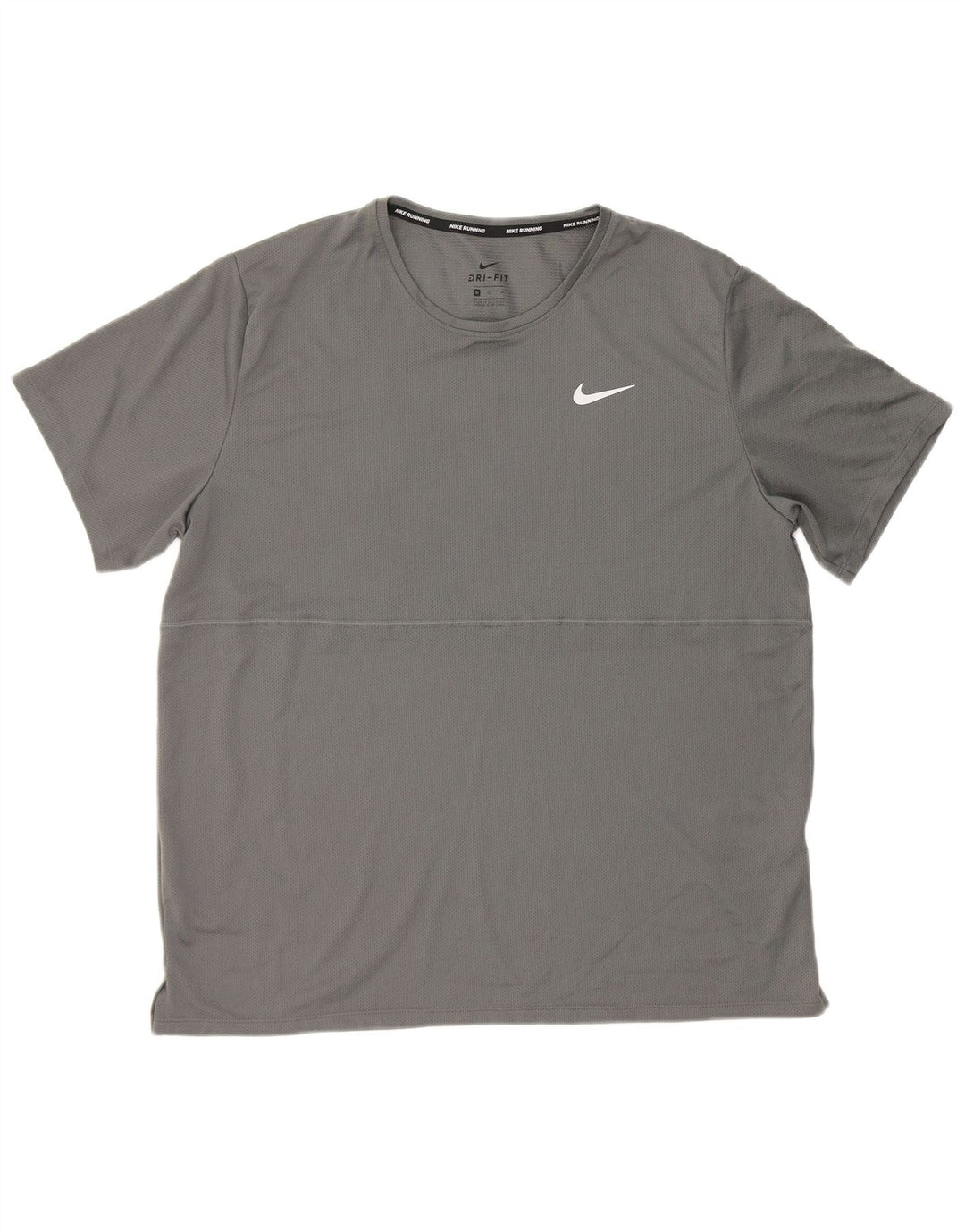 Nike Herre Dri Fit T-Shirt Top XL Grå Polyester