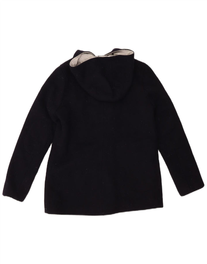 MINT VELVET Womens Hooded Bomber Jacket UK 10 Small Navy Blue Wool