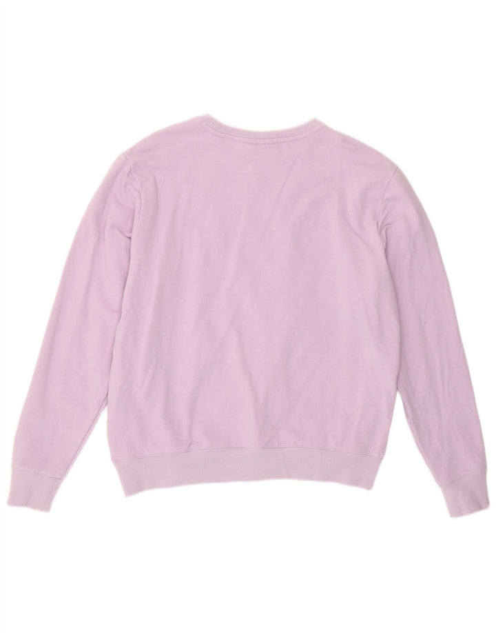 Fila Womens Sweatshirt Jumper UK 14 Medium Purple Cotton