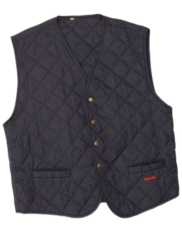 Męska pikowana kamizelka Spalding UK 42 XL granatowa