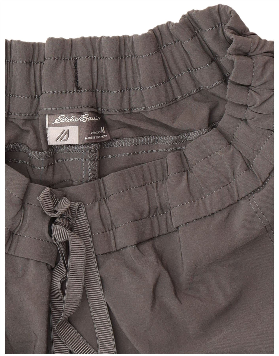 Eddie Bauer Womens Crop Cargo Trousers Medium W30 L24 Grey Polyester