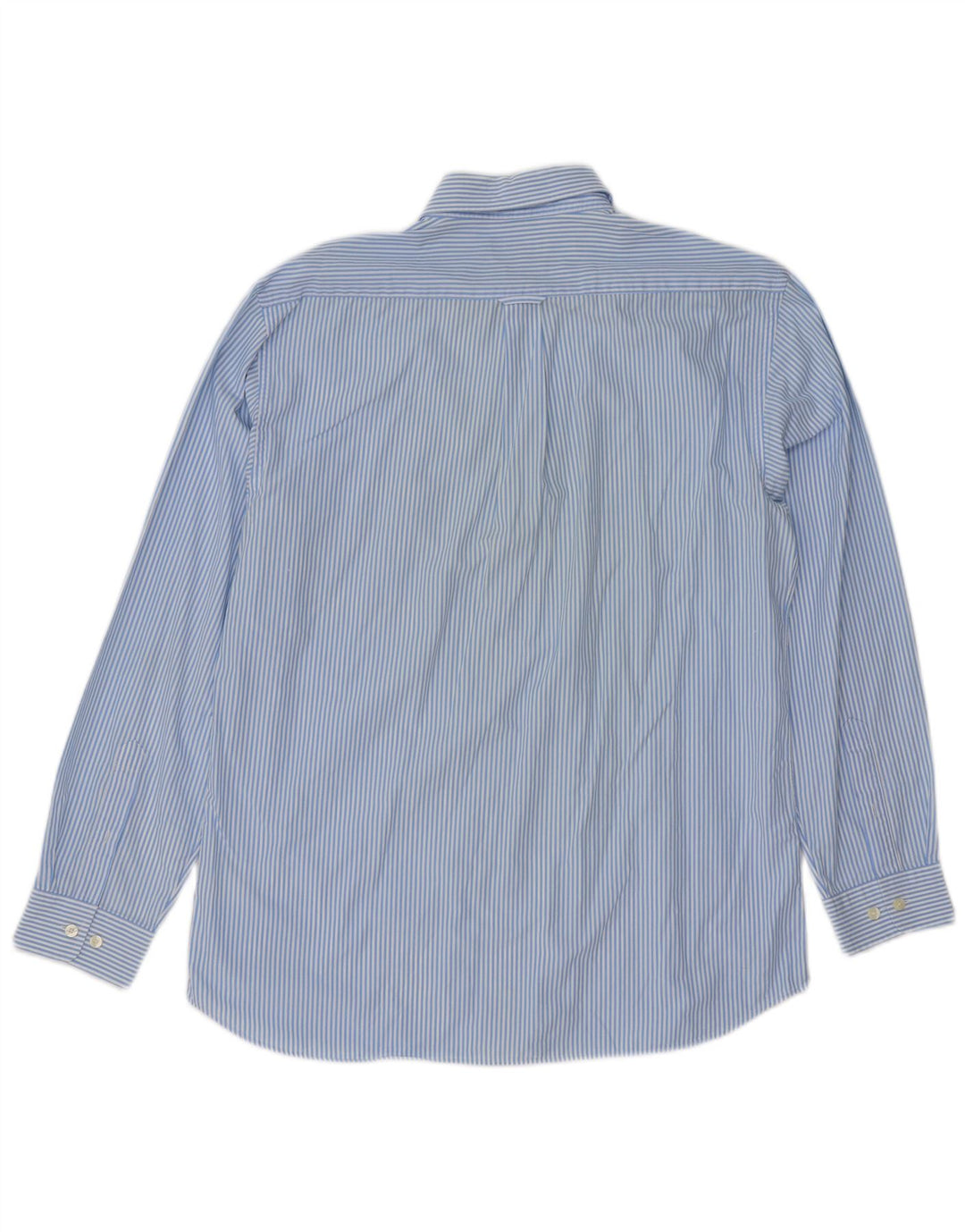 Gant Mens Regular Fit Shirt Large Blue Pinstripe Cotton