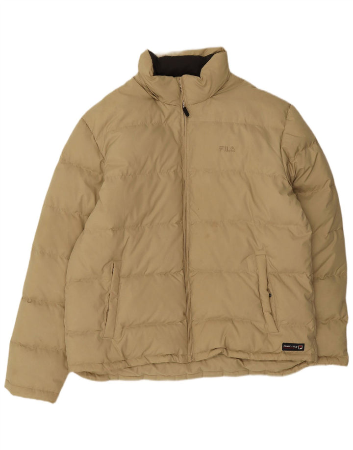 Giacca imbottita da uomo Fila UK 42 XL Poliestere beige