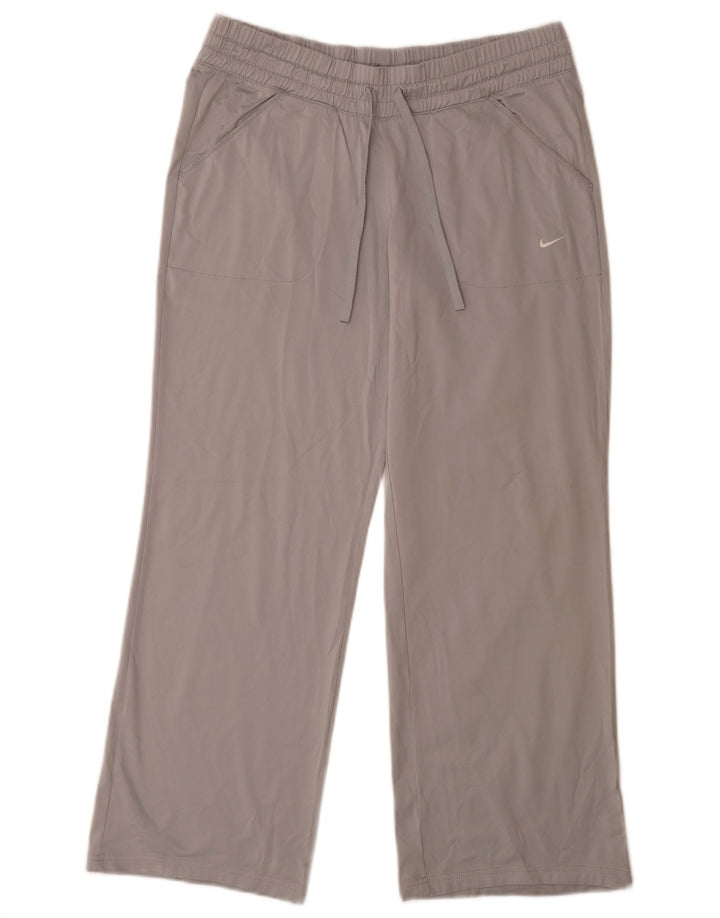 Nike træningsdragtsbukser til kvinder UK 14 Medium Grey Polyester