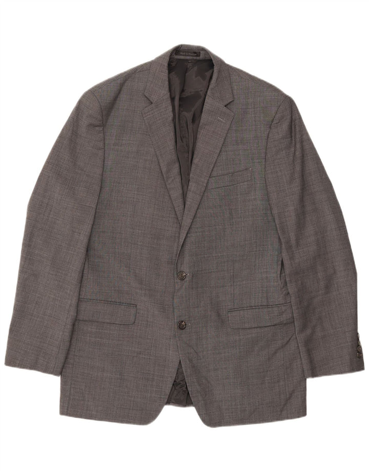 Chaps Chaqueta tipo blazer de 2 botones para hombre UK 42 XL Lana gris