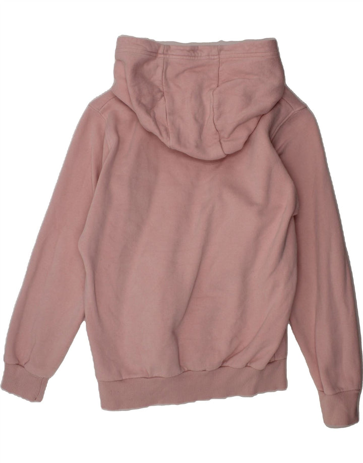 ELLESSE Girls Graphic Hoodie Jumper 10-11 Years Pink Cotton Vintage Ellesse and Second-Hand Ellesse from Messina Hembry 