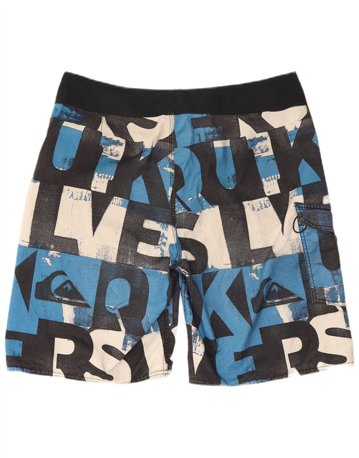 Quiksilver Mens Graphic Swimming Shorts Large Black Polyester