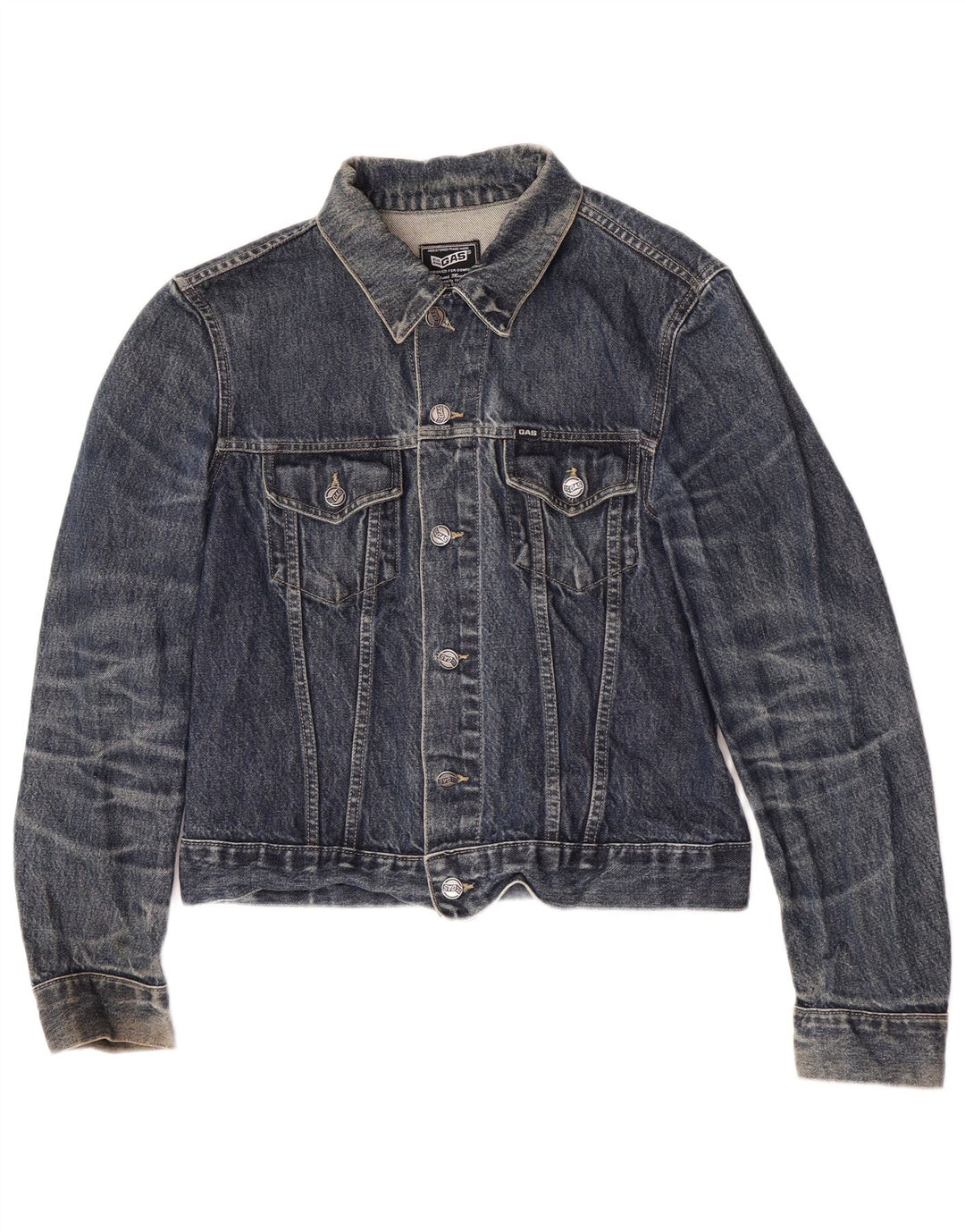 Giacca in denim da donna Gas UK 14 cotone blu navy medio