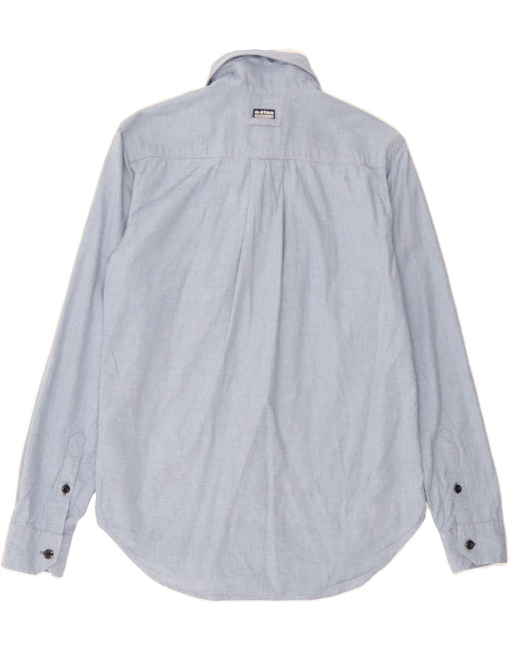 G-STAR Mens Regular Fit Shirt XS Blue Cotton Vintage G-Star and Second-Hand G-Star from Messina Hembry 