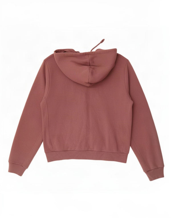 Adidas Damen Zip Hoodie Pullover UK 16/18 Große rosa Baumwolle