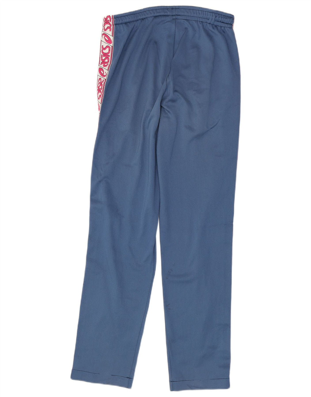 Asics Mens Graphic Tracksuit Trousers Medium Blue Colourblock Polyamide