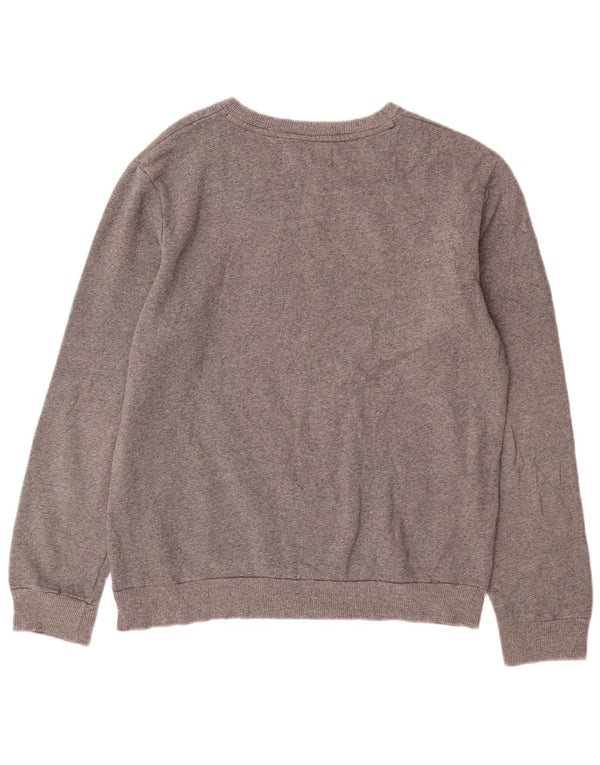 Męska bluza z grafiką Calvin Klein Jeans, duża, szara, nakrapiana bawełna