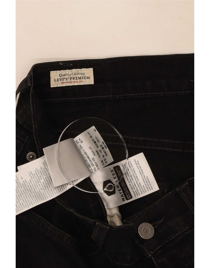 Męskie jeansy slim fit Levi's W34 L30 Czarna bawełna