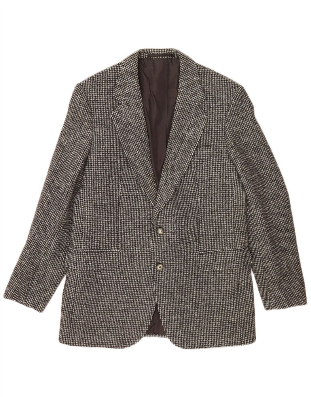 Harris Tweed Chaqueta tipo blazer de 2 botones para hombre UK 38 Medium Grey Check