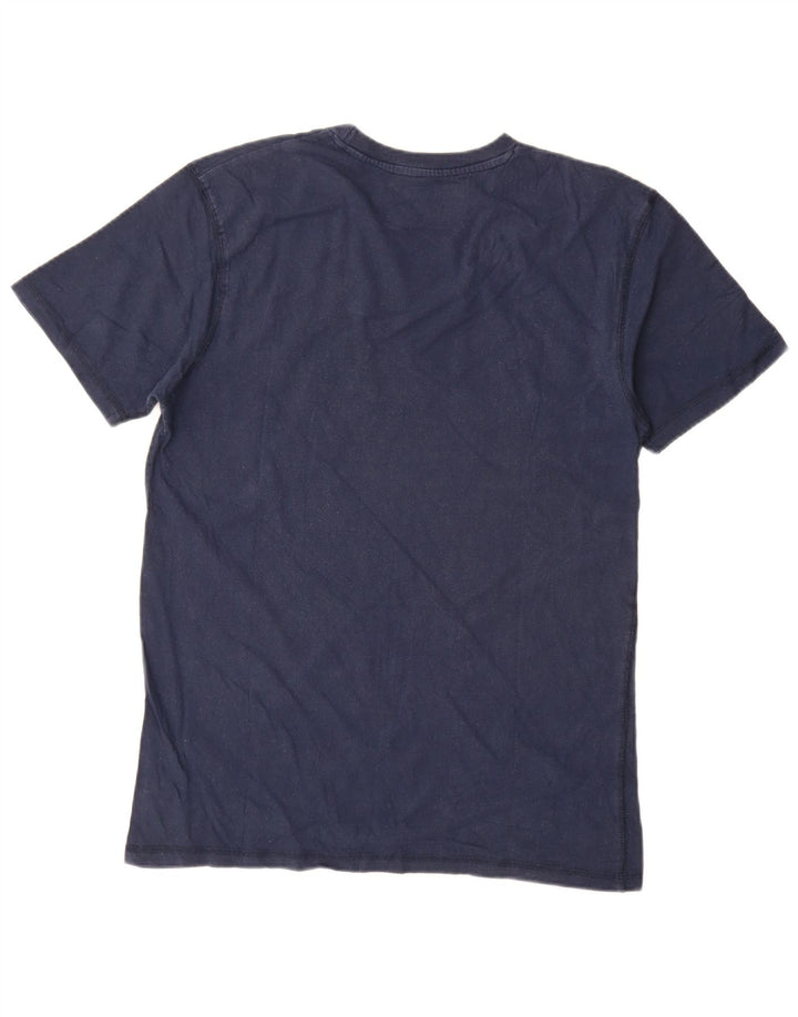 Hard Rock Cafe Mens Graphic T-Shirt Top Medium Navy Blue Cotton