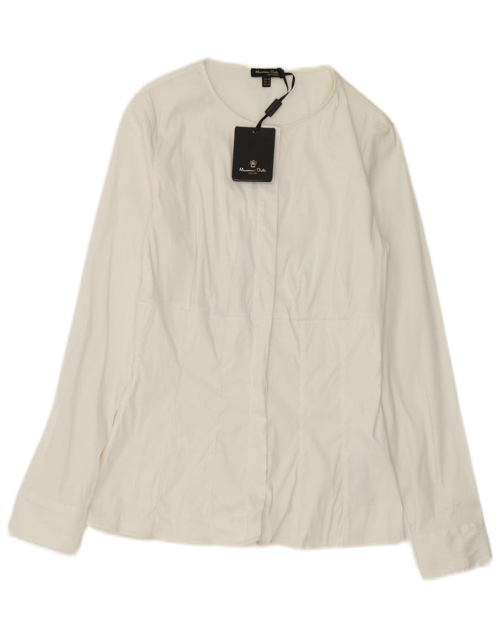 Рубашка женская Massimo Dutti EU 34 2XS, белый хлопок