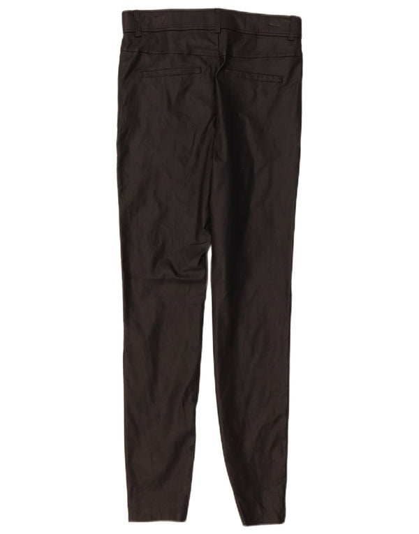 Zara Damen High Waist Skinny Kunstlederhose Medium W28 L28 Schwarz