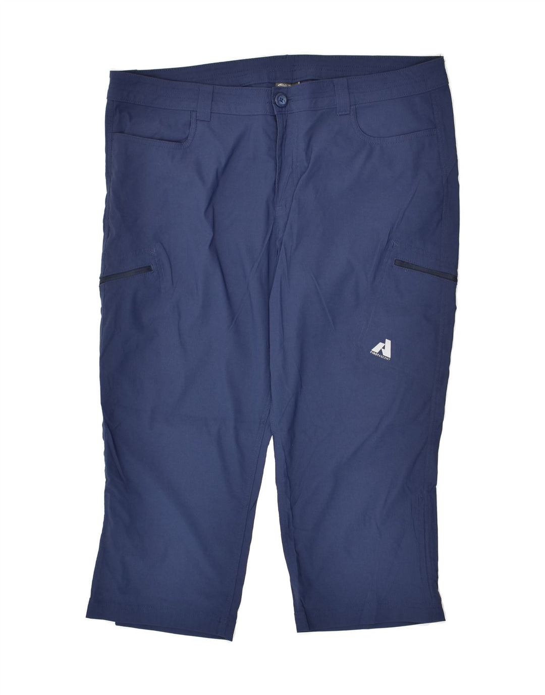 EDDIE BAUER Womens Capri Cargo Trousers US 16 2XL W38 L21  Navy Blue Nylon | Vintage Eddie Bauer | Thrift | Second-Hand Eddie Bauer | Used Clothing | Messina Hembry 