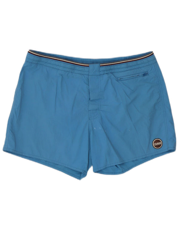 Colmar Mens Graphic Swimming Shorts IT 50 Large Blue Nylon