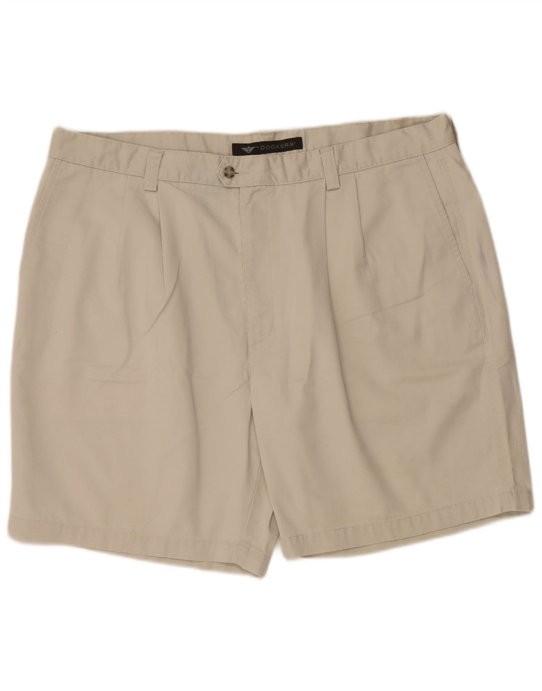 Dockers Mens Pegged Chino Shorts  W42 2XL Grey Cotton