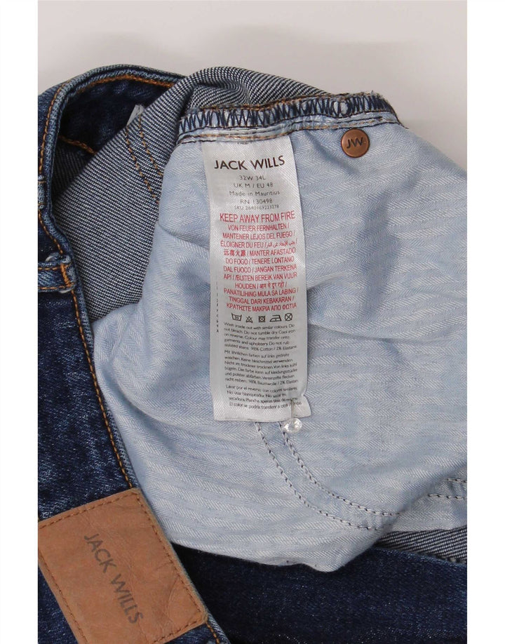 Jack Wills Mens Jeans Slim W32 L30 Azul Algodão