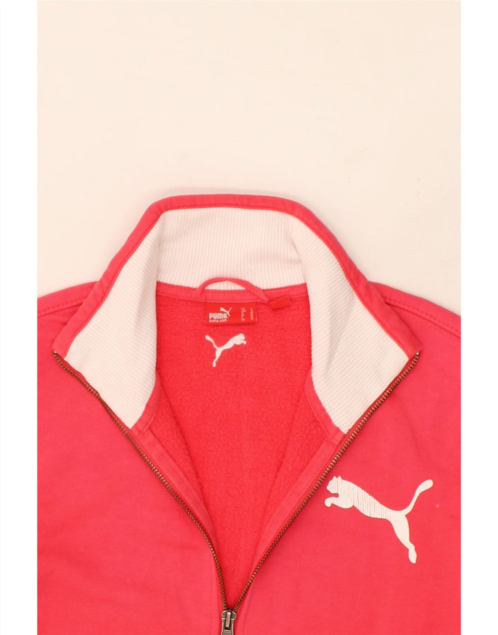 PUMA Womens Tracksuit Top Jacket UK 14 Medium Pink Vintage Puma and Second-Hand Puma from Messina Hembry 
