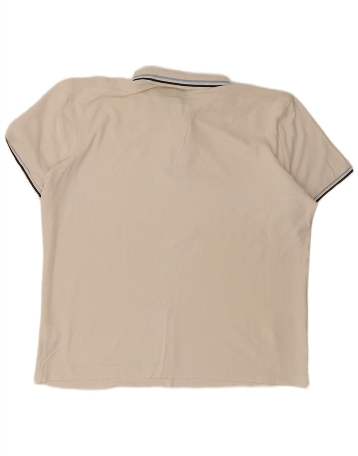 Lotto Mens Polo Shirt 2XL White Cotton