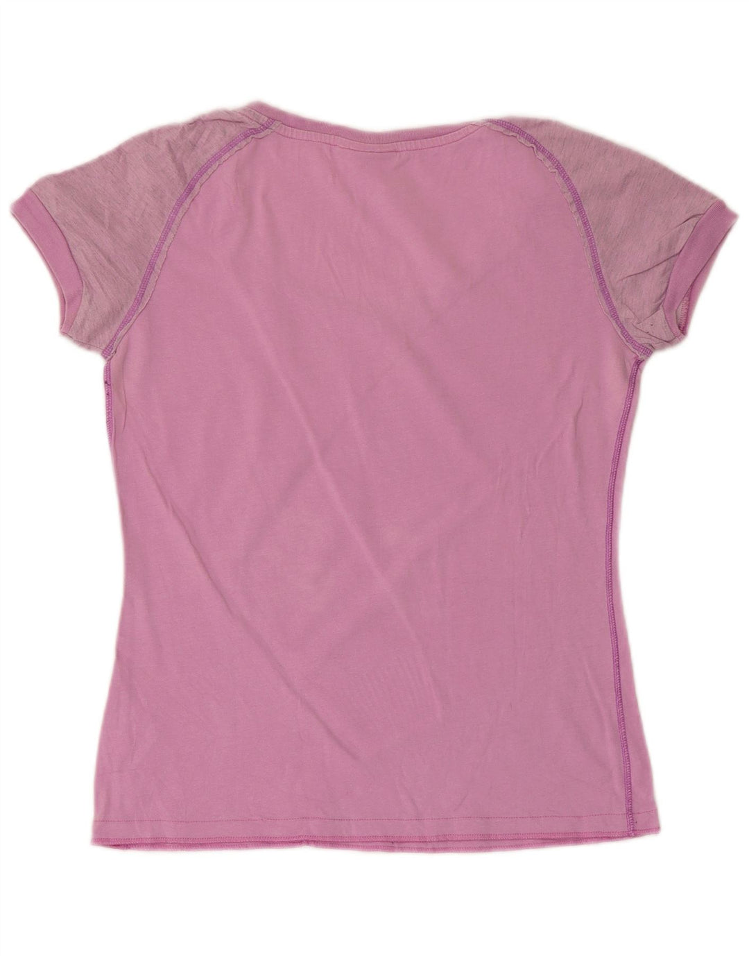 Champion Dame Grafisk T-Shirt Top UK 12 Medium Pink