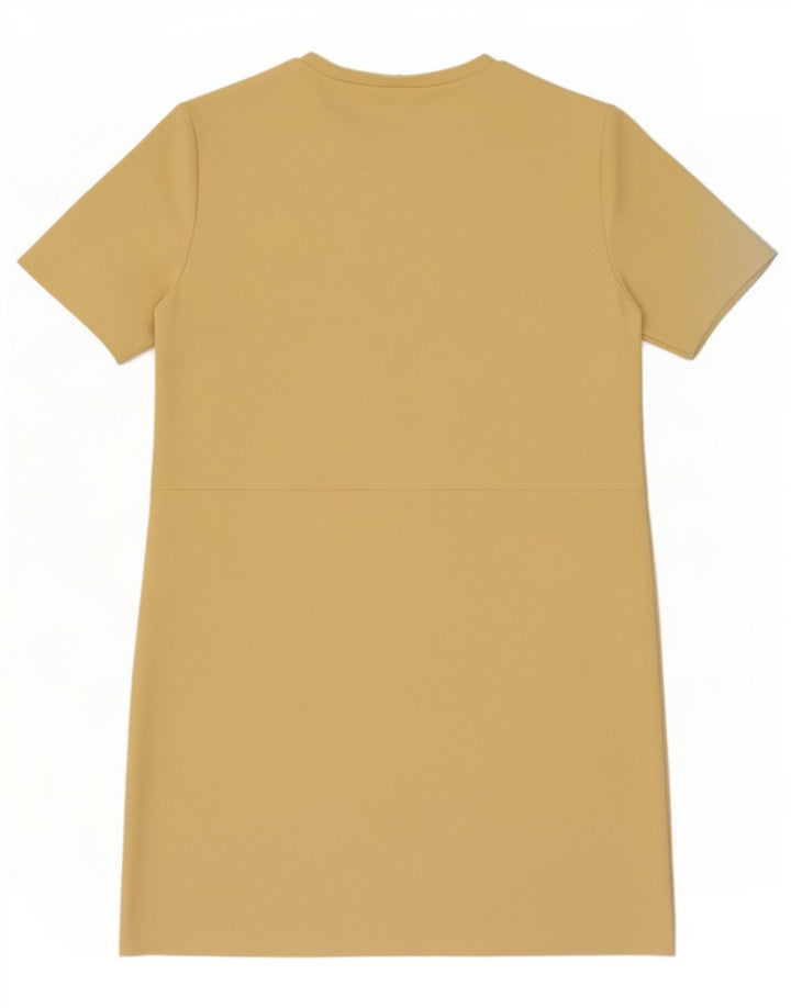 Zara Γυναικείο Φόρεμα Shift UK 14 Medium Yellow