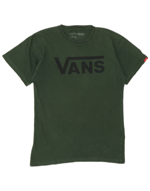 Vans T-shirt graphique coupe classique pour hommes, petit coton vert