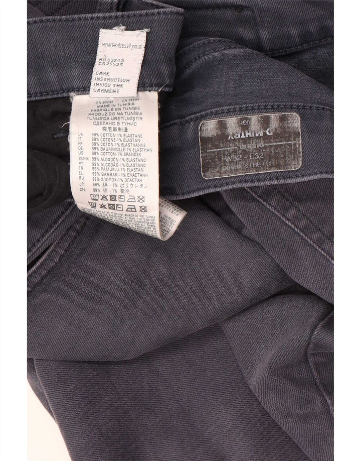 Diesel Mens D-Mihtry Straight Jeans W32 L32 Grey Cotton