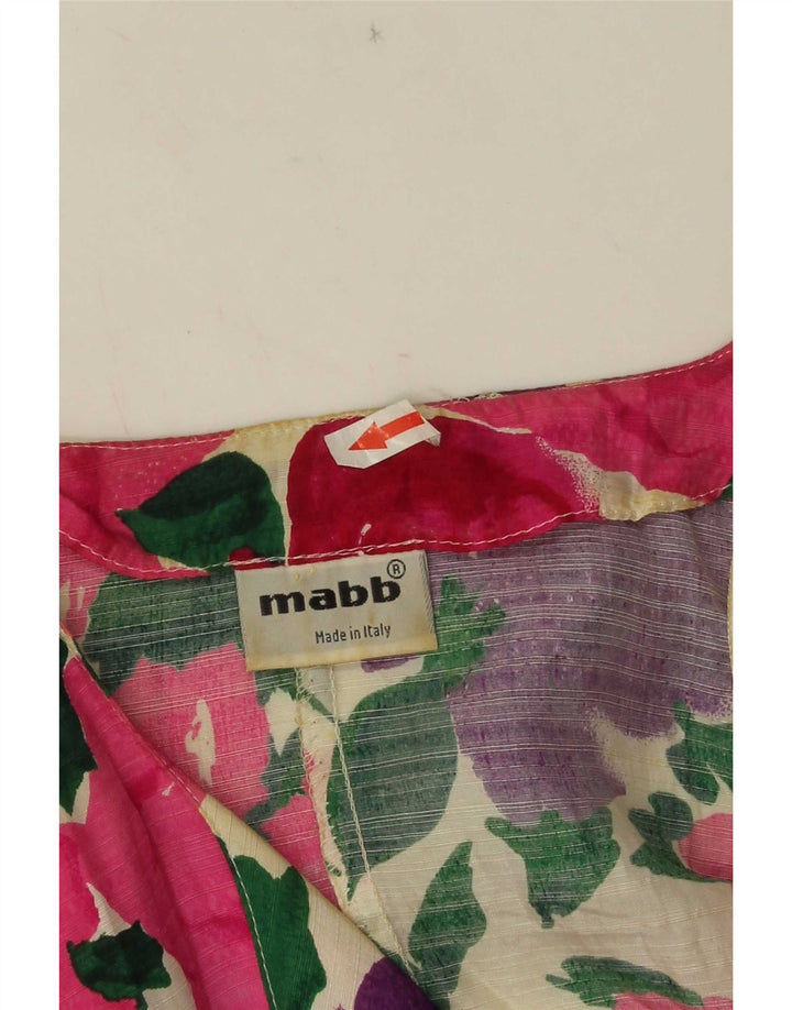 mabb Γυναικείο Μπουφάν Blazer 4 Κουμπιών IT 42 Μεσαίο Πολύχρωμο Floral