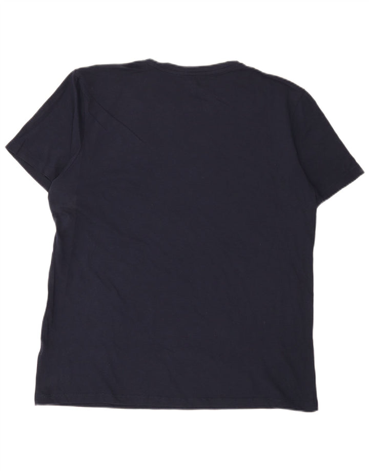 Jack & Jones Mens T-Shirt Top XL Navy Blue