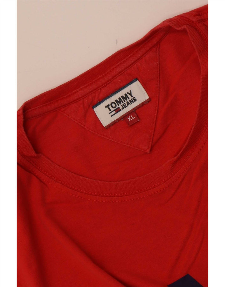 Tommy Hilfiger Mens Graphic T-Shirt Top XL Red