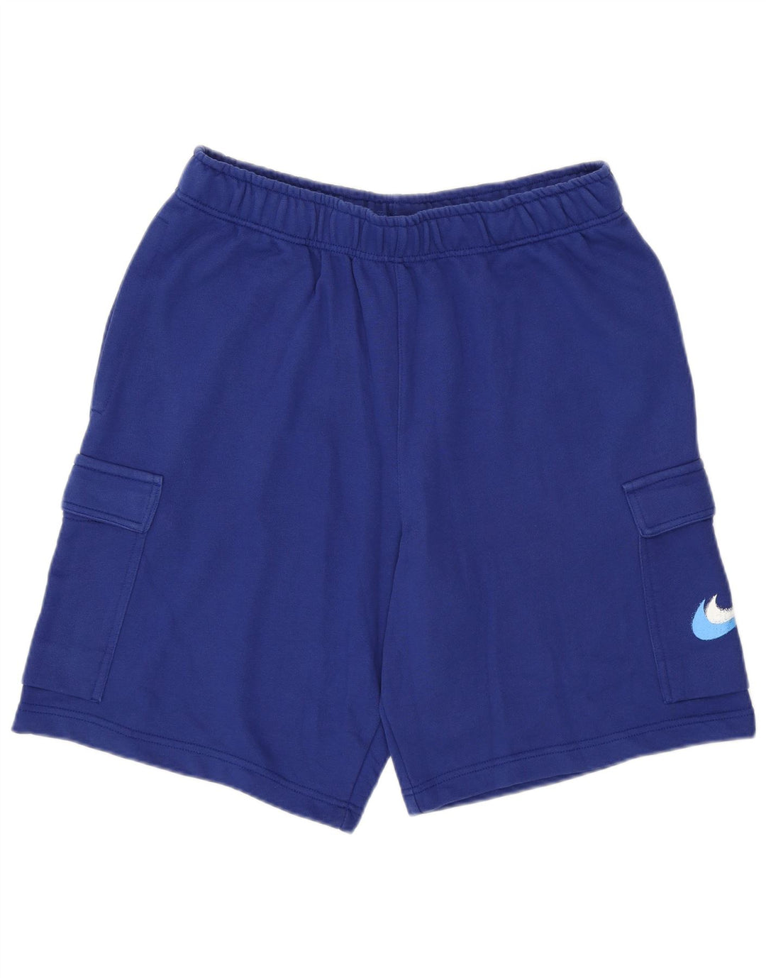 Nike Mens Graphic Sport Shorts Medium Blue Cotton